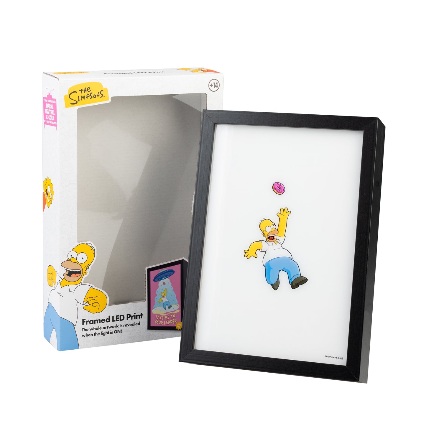 Cuadro Con Luz LED Los Simpson