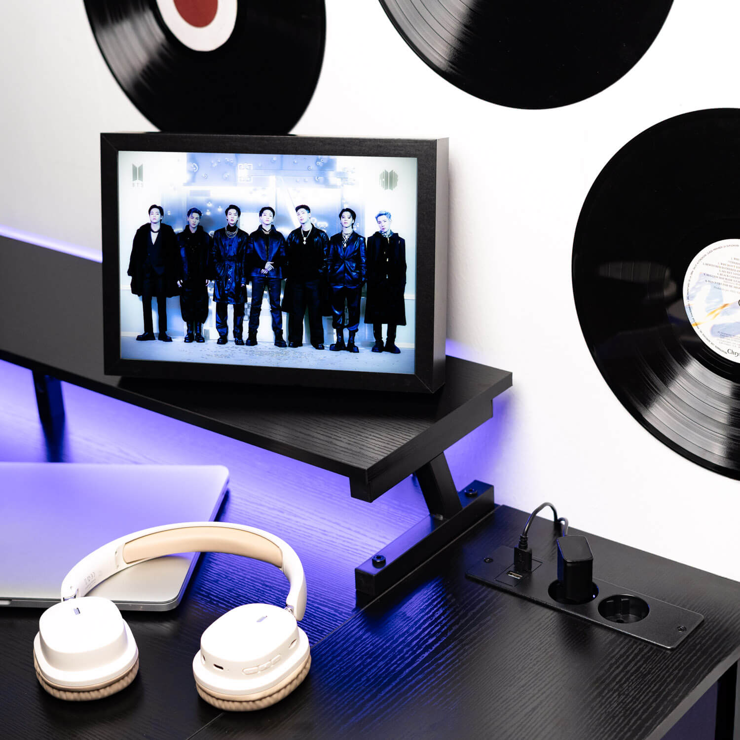 Cuadro Con Luz LED BTS