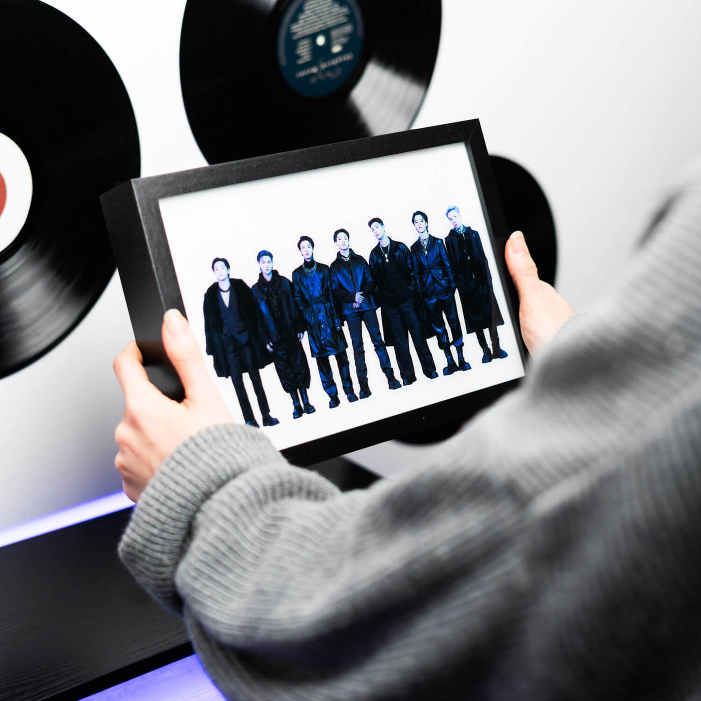 Cuadro Con Luz LED BTS