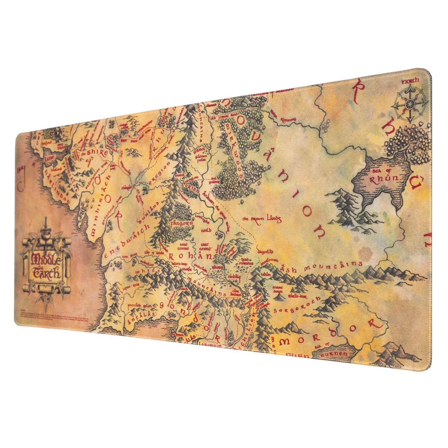 Alfombrilla Escritorio El Señor De Los Anillos Mapa De La Tierra Media