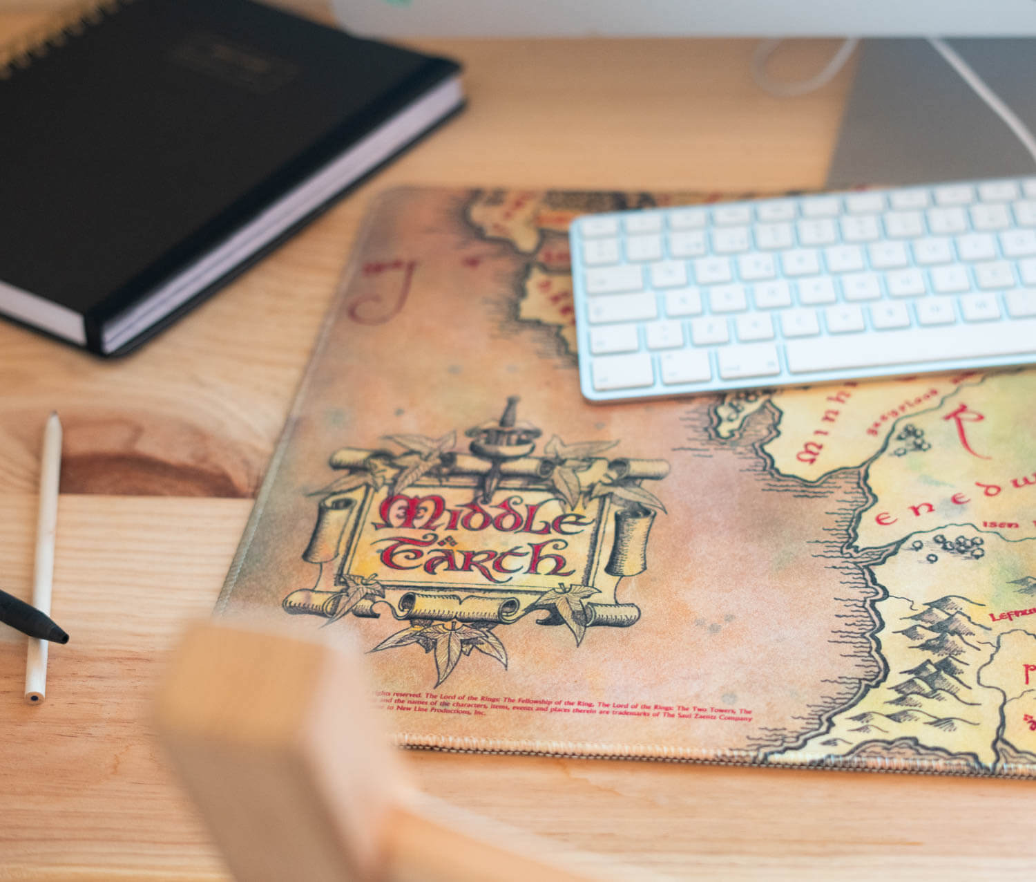 Alfombrilla Escritorio El Señor De Los Anillos Mapa De La Tierra Media