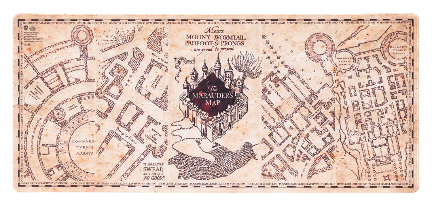 Alfombrilla Escritorio Harry Potter Mapa Del Merodeador