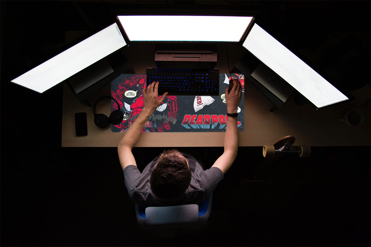 Alfombrilla Escritorio Deadpool Marvel