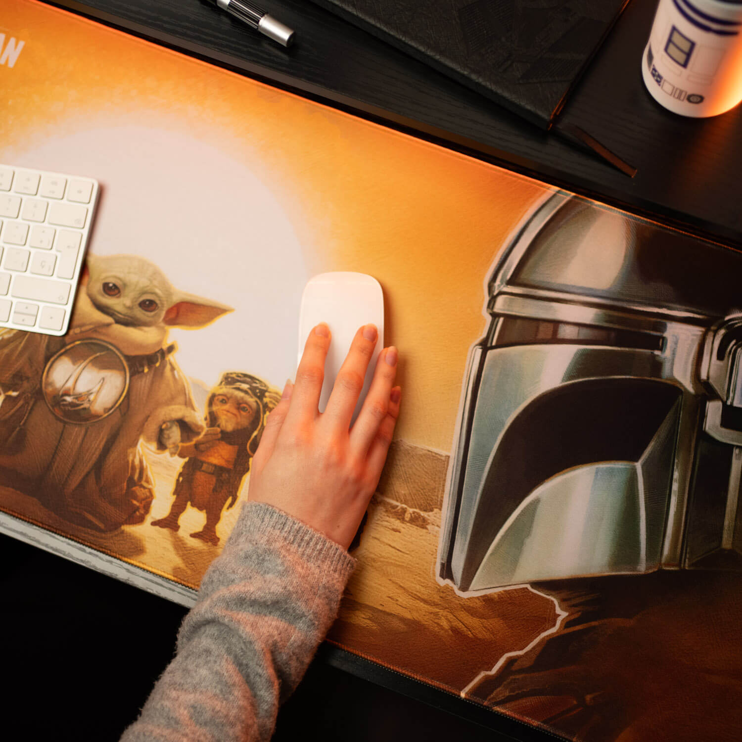 Alfombrilla Escritorio Star Wars The Mandalorian Y Grogu