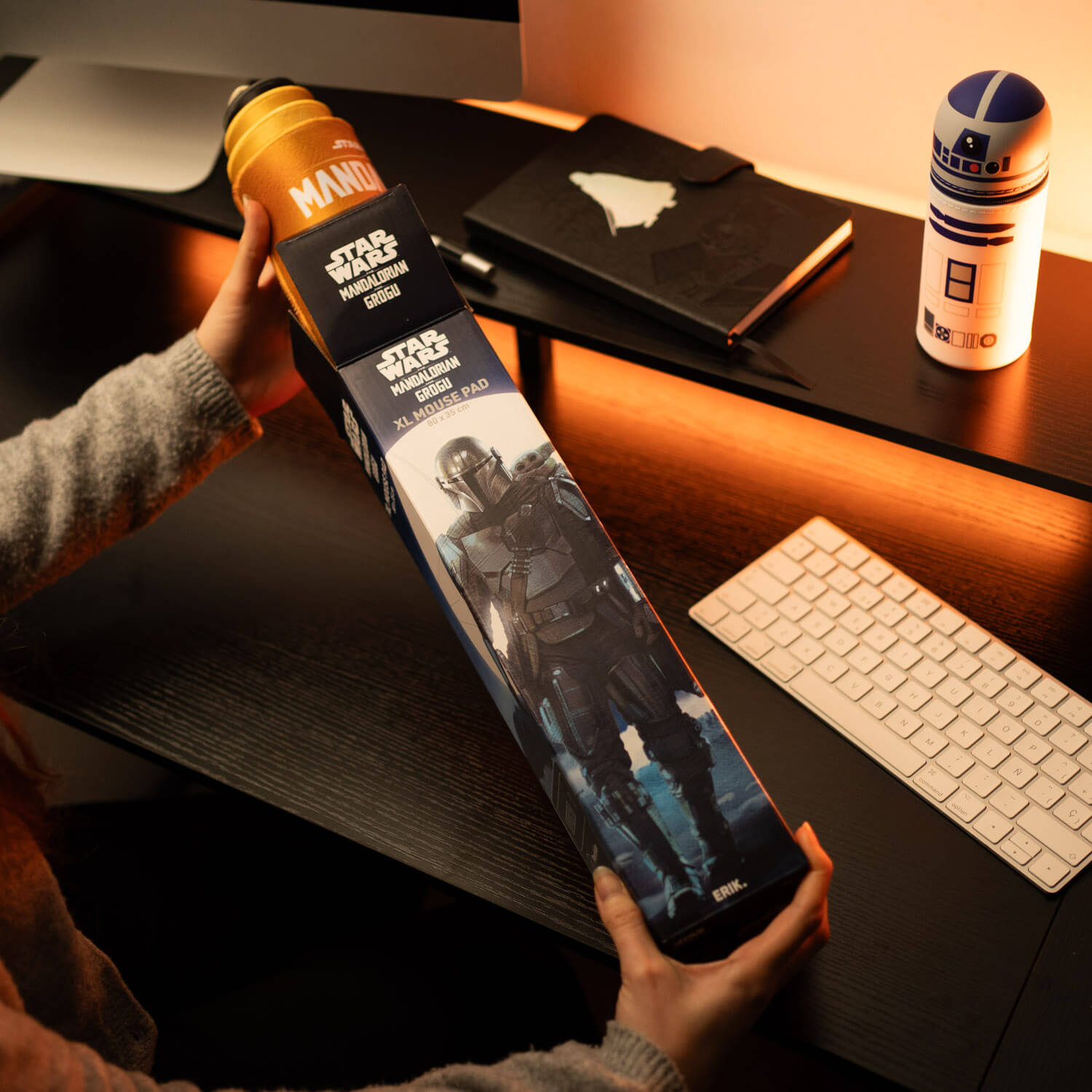 Alfombrilla Escritorio Star Wars The Mandalorian Y Grogu