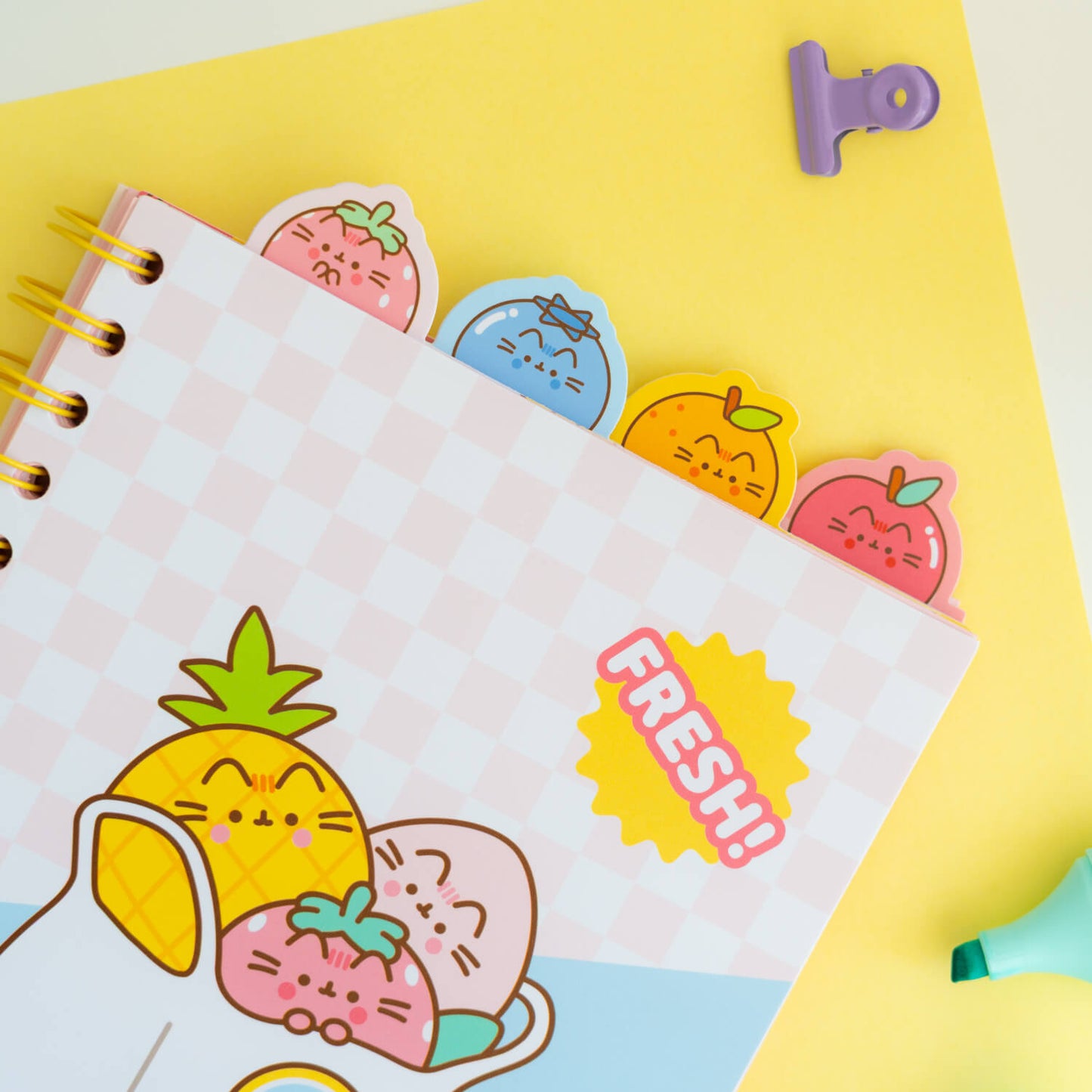 Project Notebook Pusheen Fruits