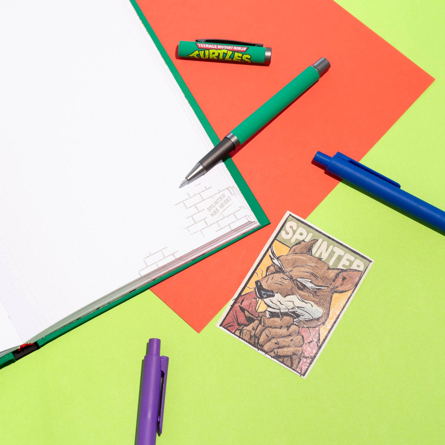 Set Cuaderno Y Boligrafo Las Tortugas Ninja