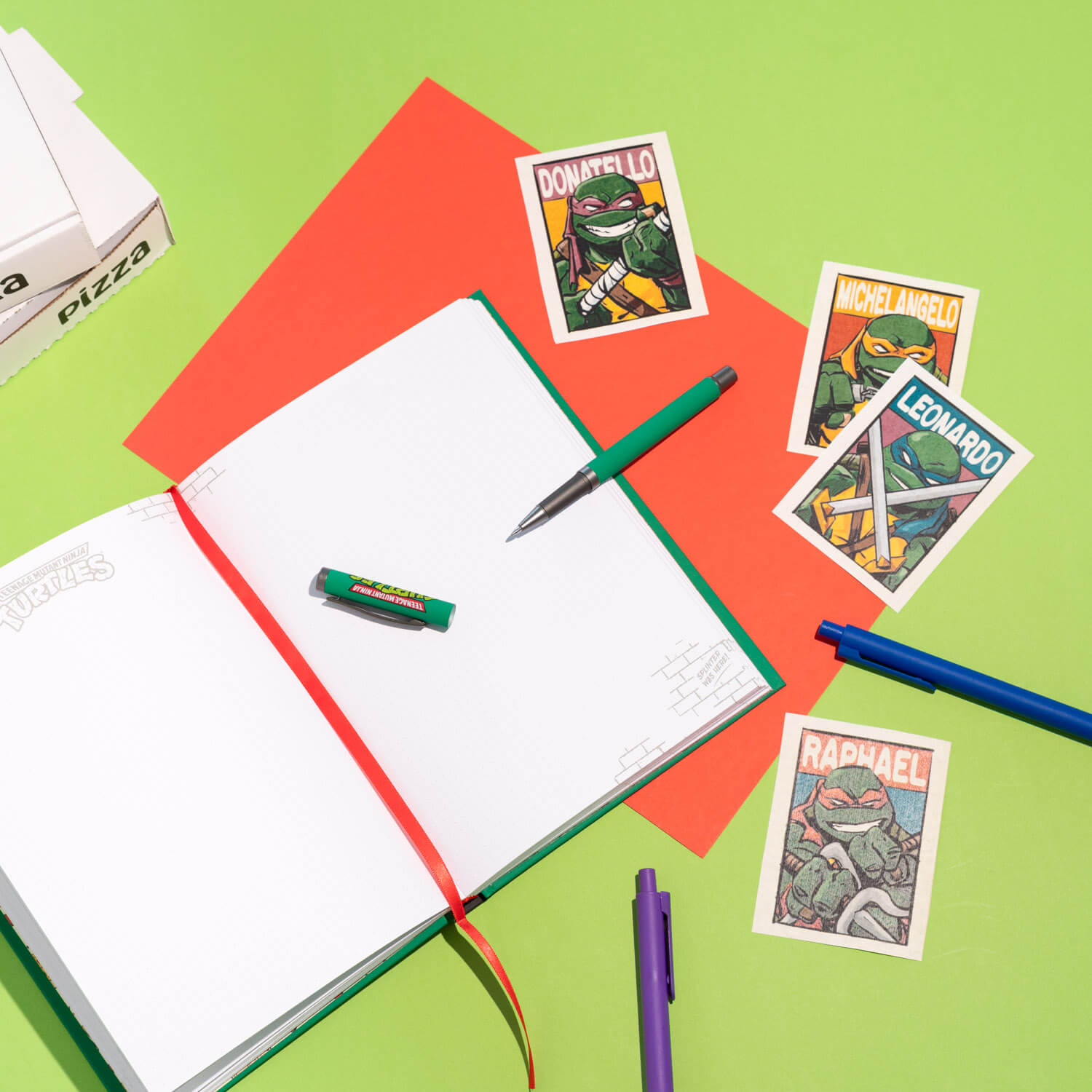 Set Cuaderno Y Boligrafo Las Tortugas Ninja