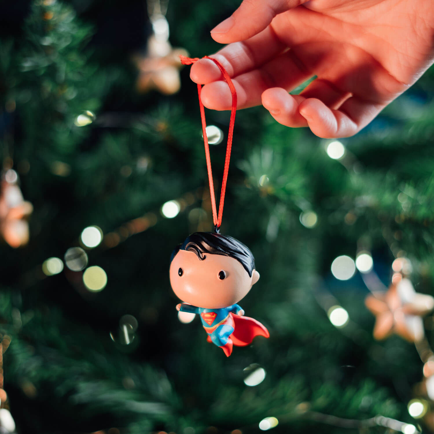 Set Adornos Navidad Dc Comics Superman, Wonder Woman Y Aquaman