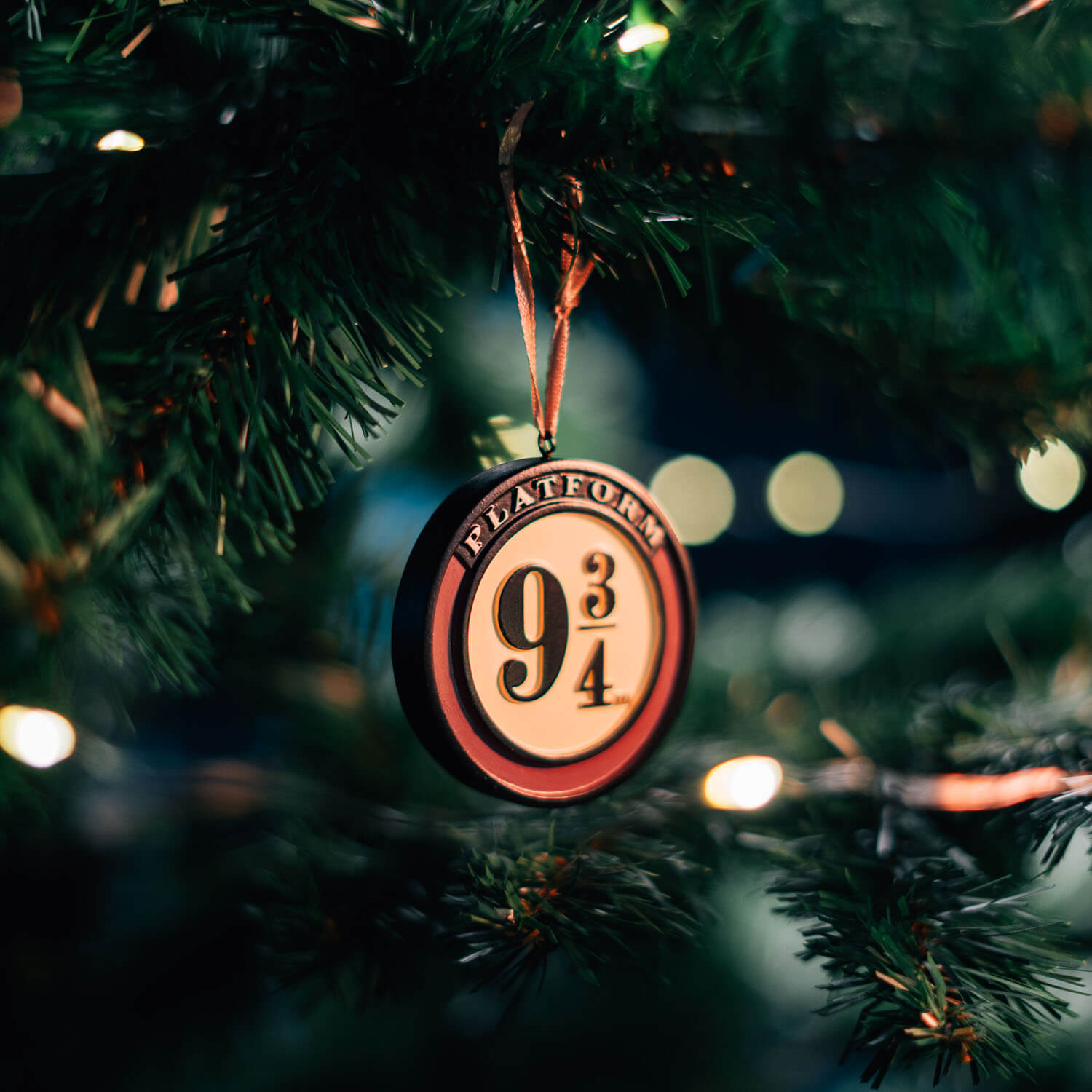 Set Adornos Navidad Harry Potter Sombrero Seleccionador, Andén 9 3/4 Y Hedwig