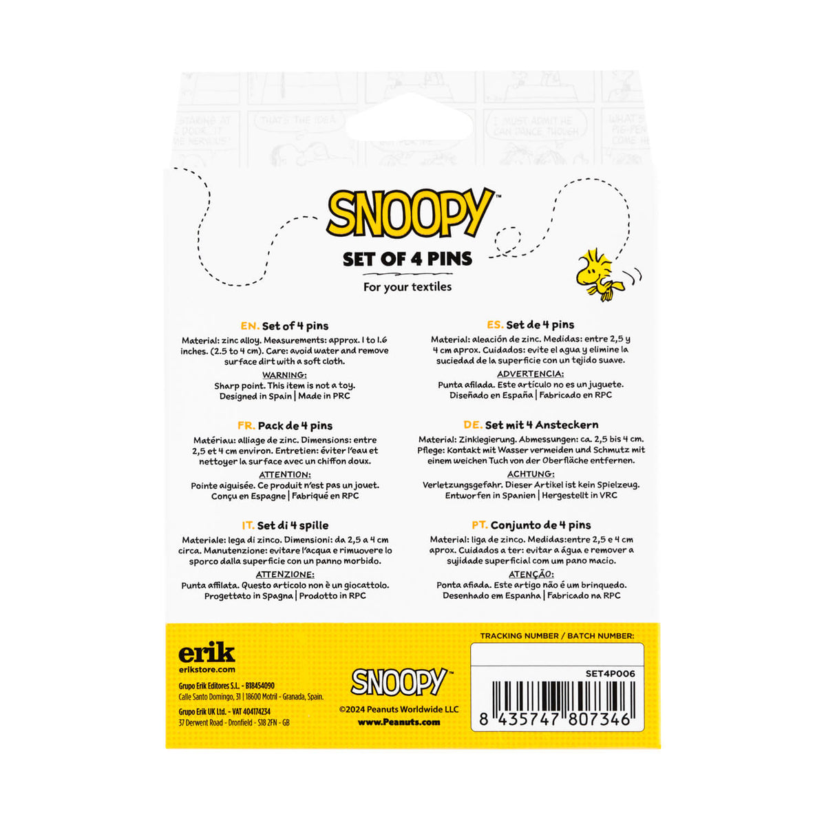 Set De Pines Snoopy