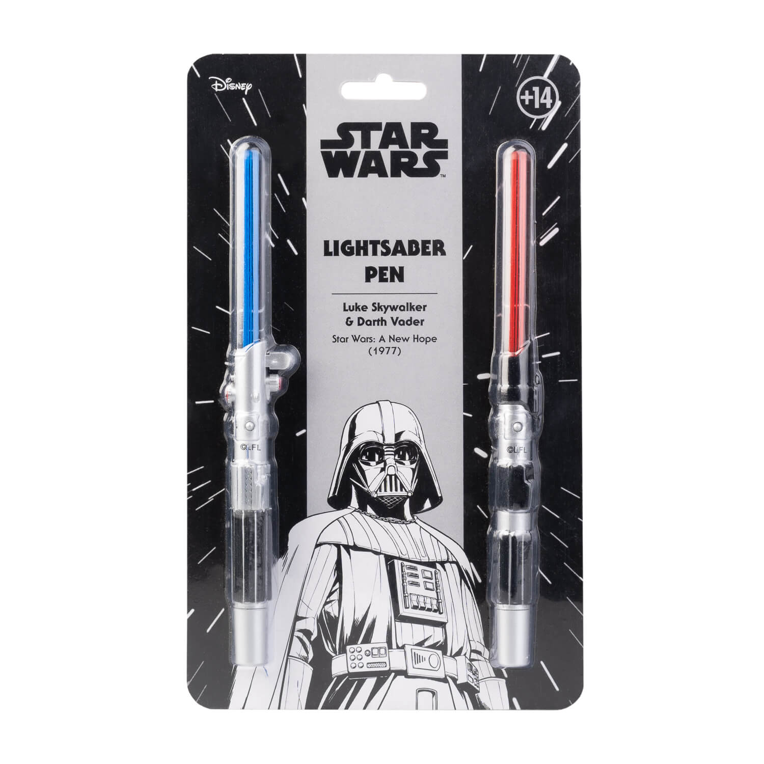 Set De Boligrafos Star Wars Sables Laser Con Luz Led