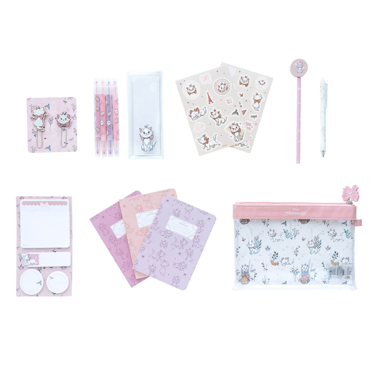 Set De Papelería Bonjour Marie Aristogatos Disney