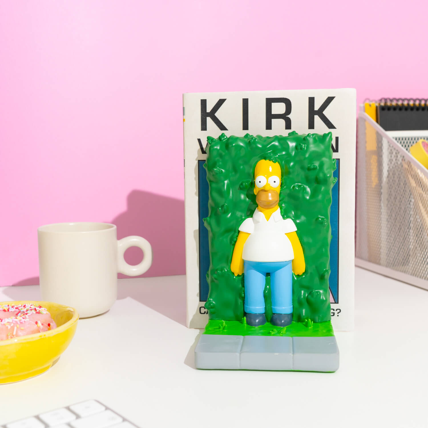 Sujetalibros Los Simpson Homer Arbusto