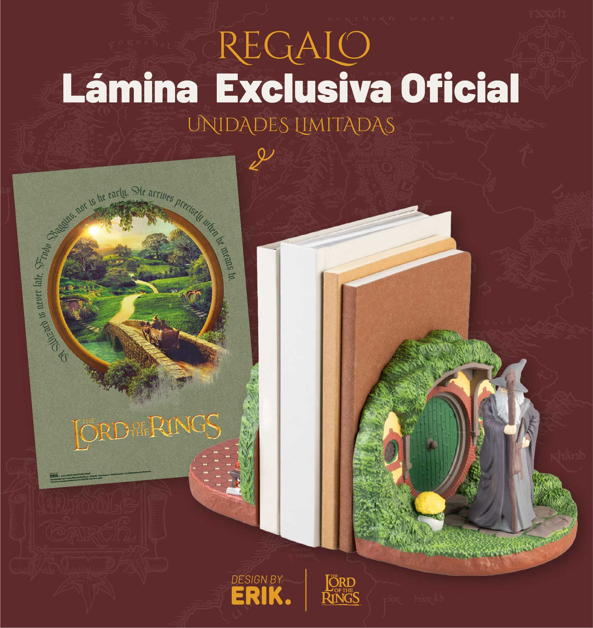Sujetalibros El Señor De Los Anillos Hobbiton