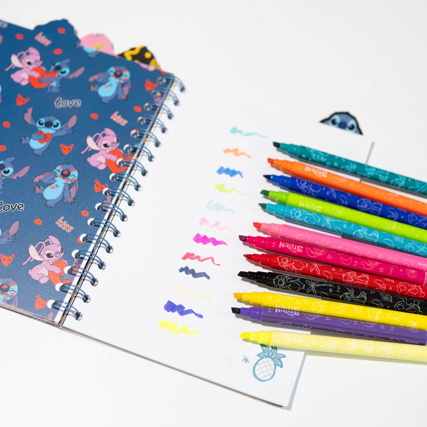 Set De Rotuladores Borrables Stitch Disney