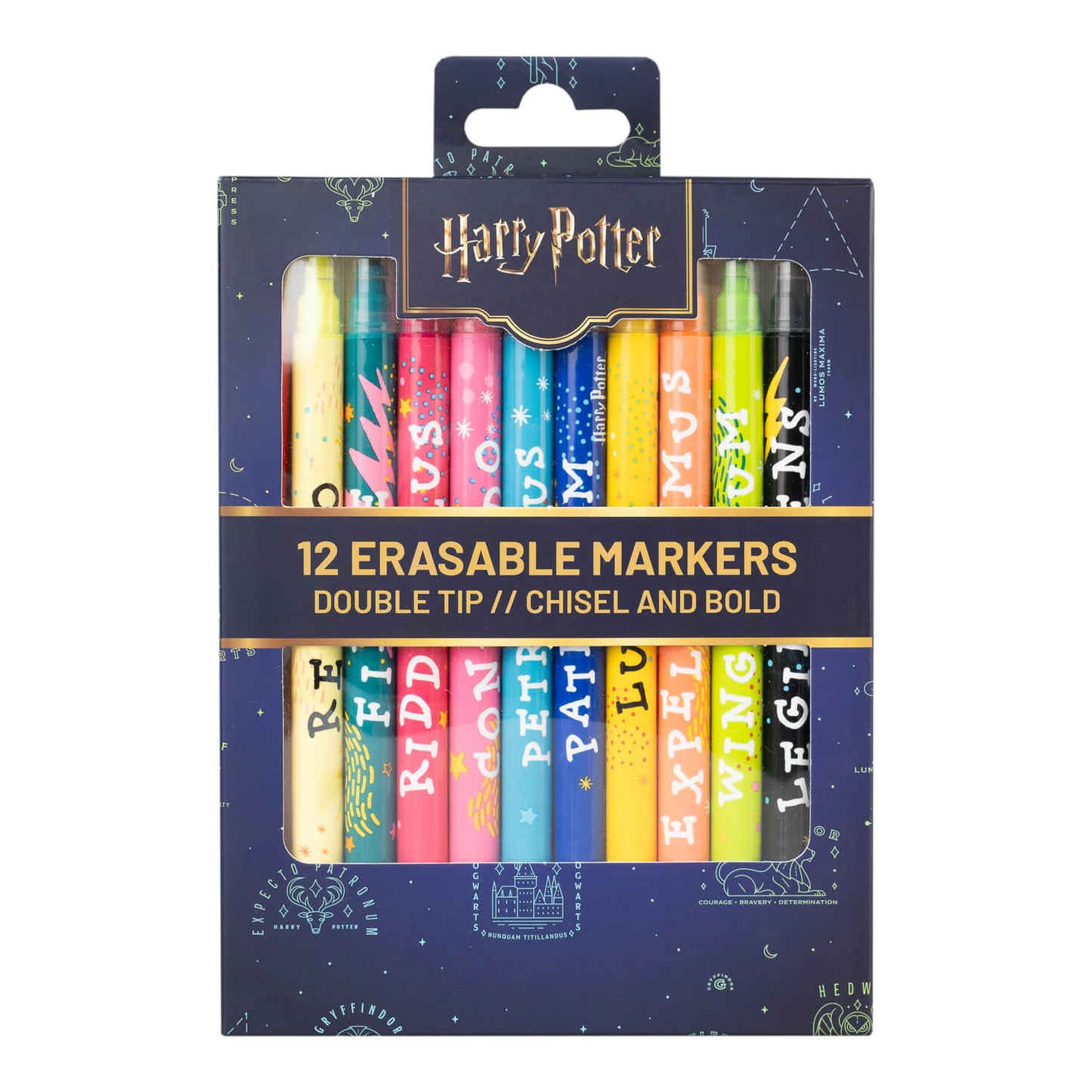 Set De Rotuladores Borrables Harry Potter Hechizos