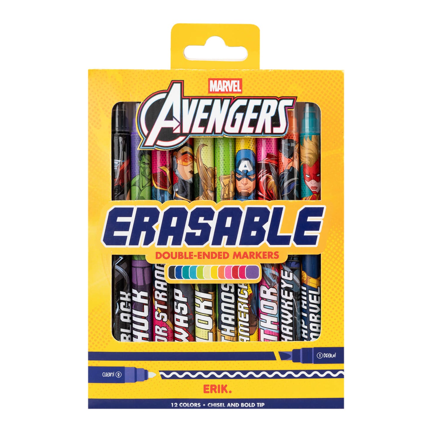 Set De Rotuladores Borrables Los Vengadores Marvel