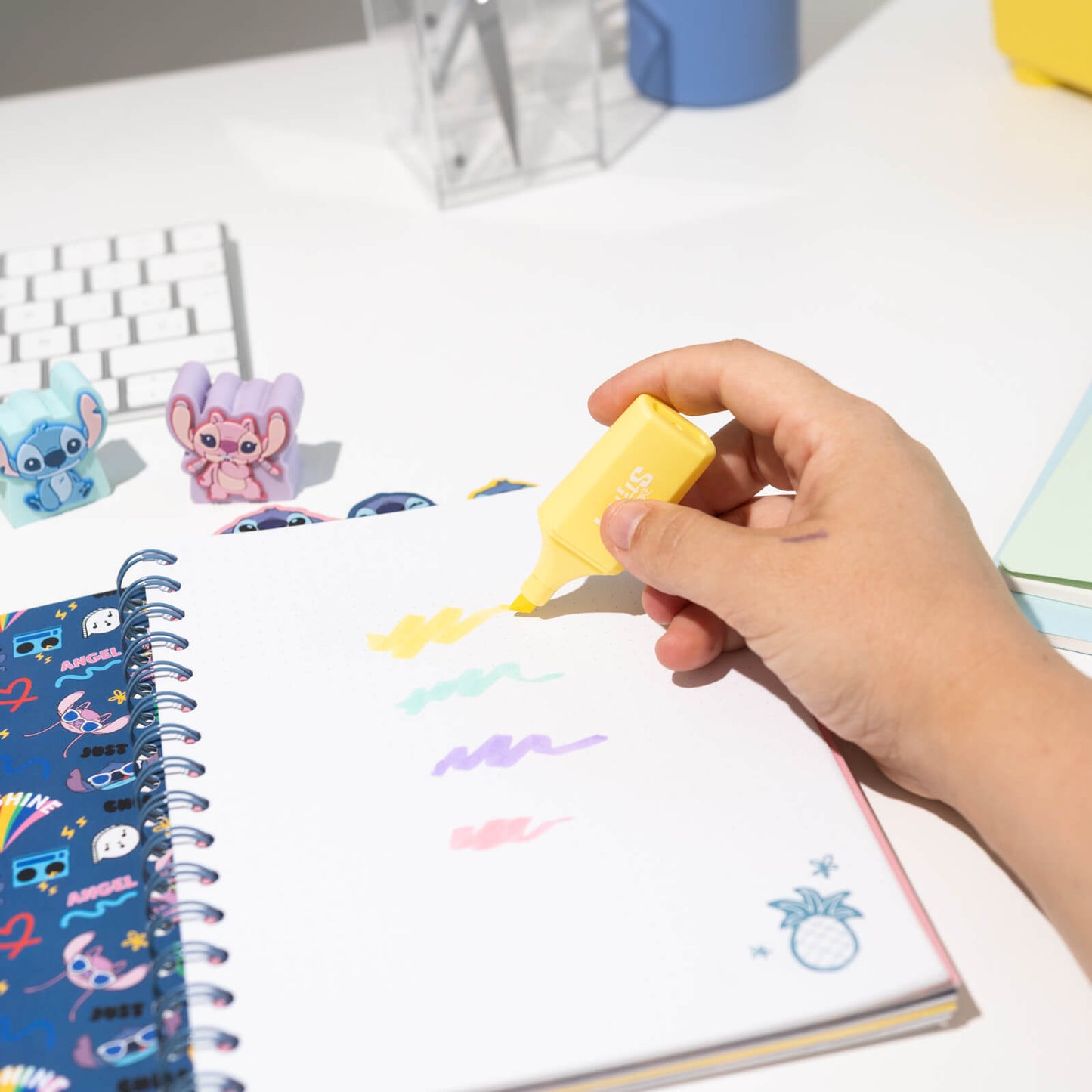 Set De Subrayadores Stitch Disney