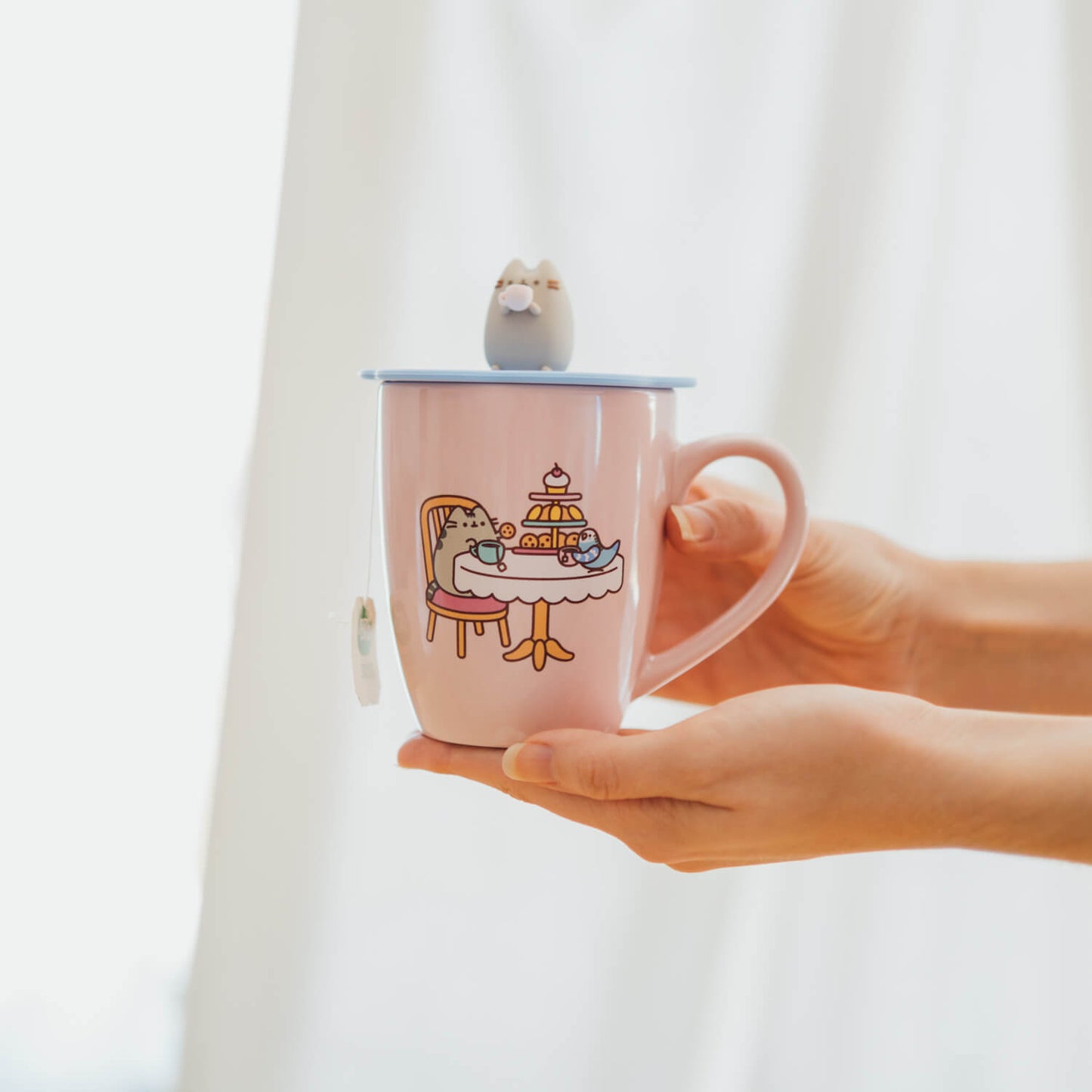 Taza Pusheen Con Tapa