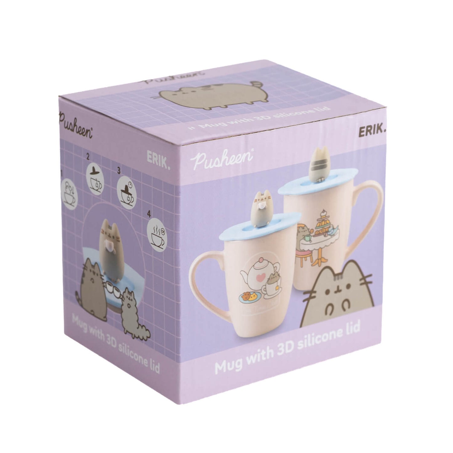 Taza Pusheen Con Tapa