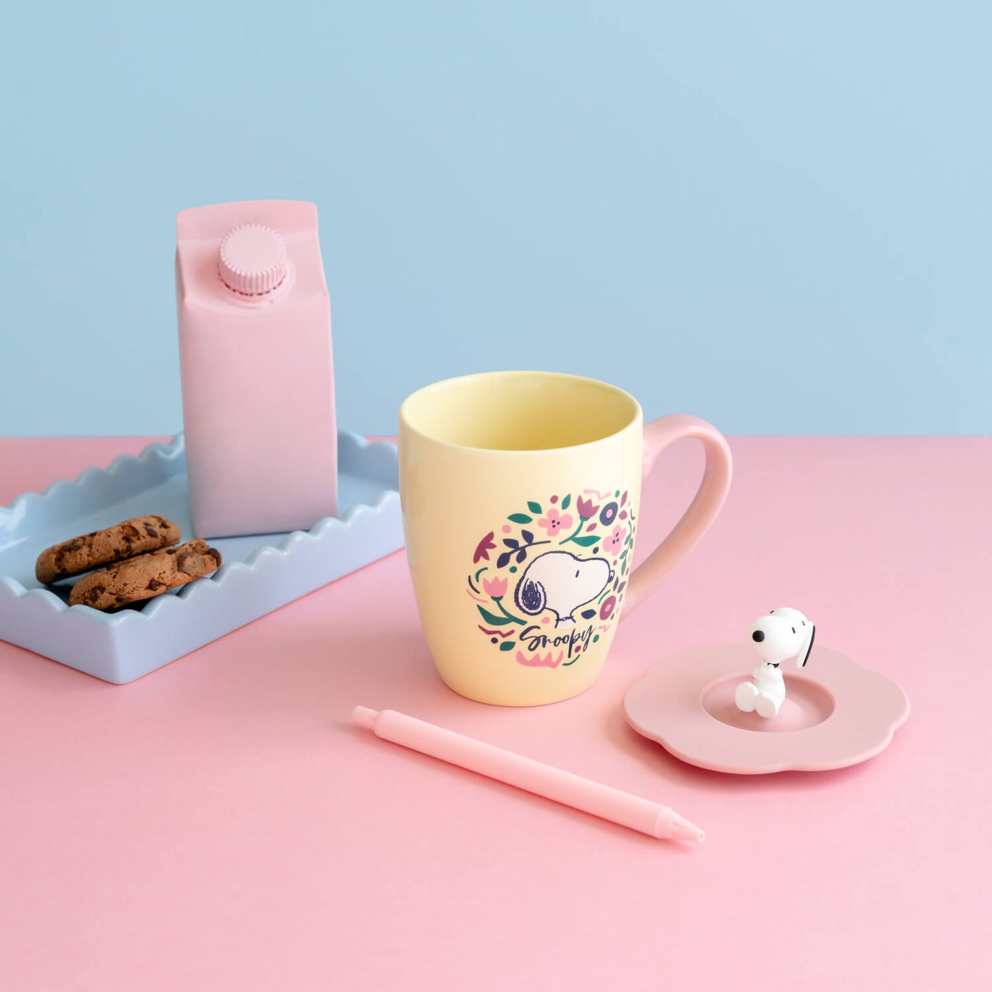 Taza Snoopy Con Tapa