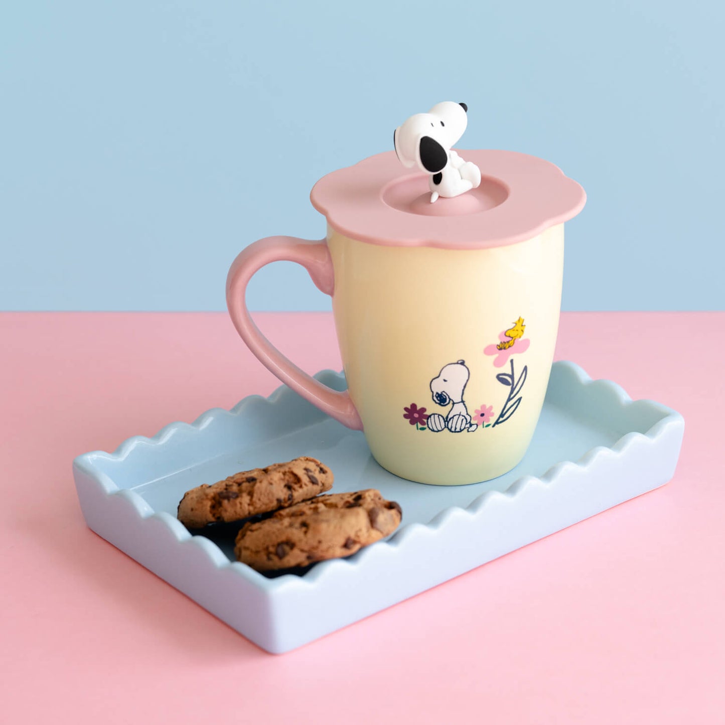 Taza Snoopy Con Tapa