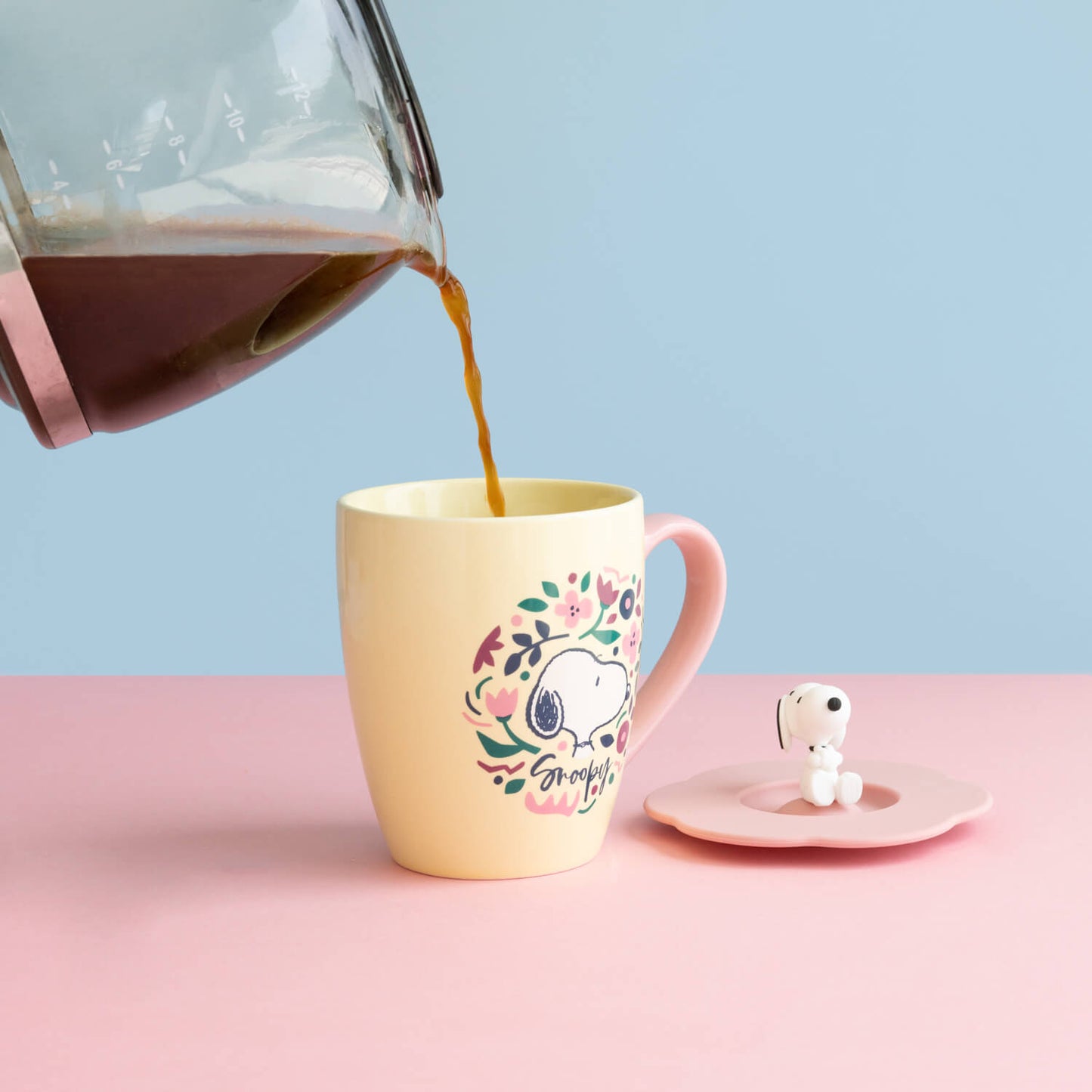 Taza Snoopy Con Tapa