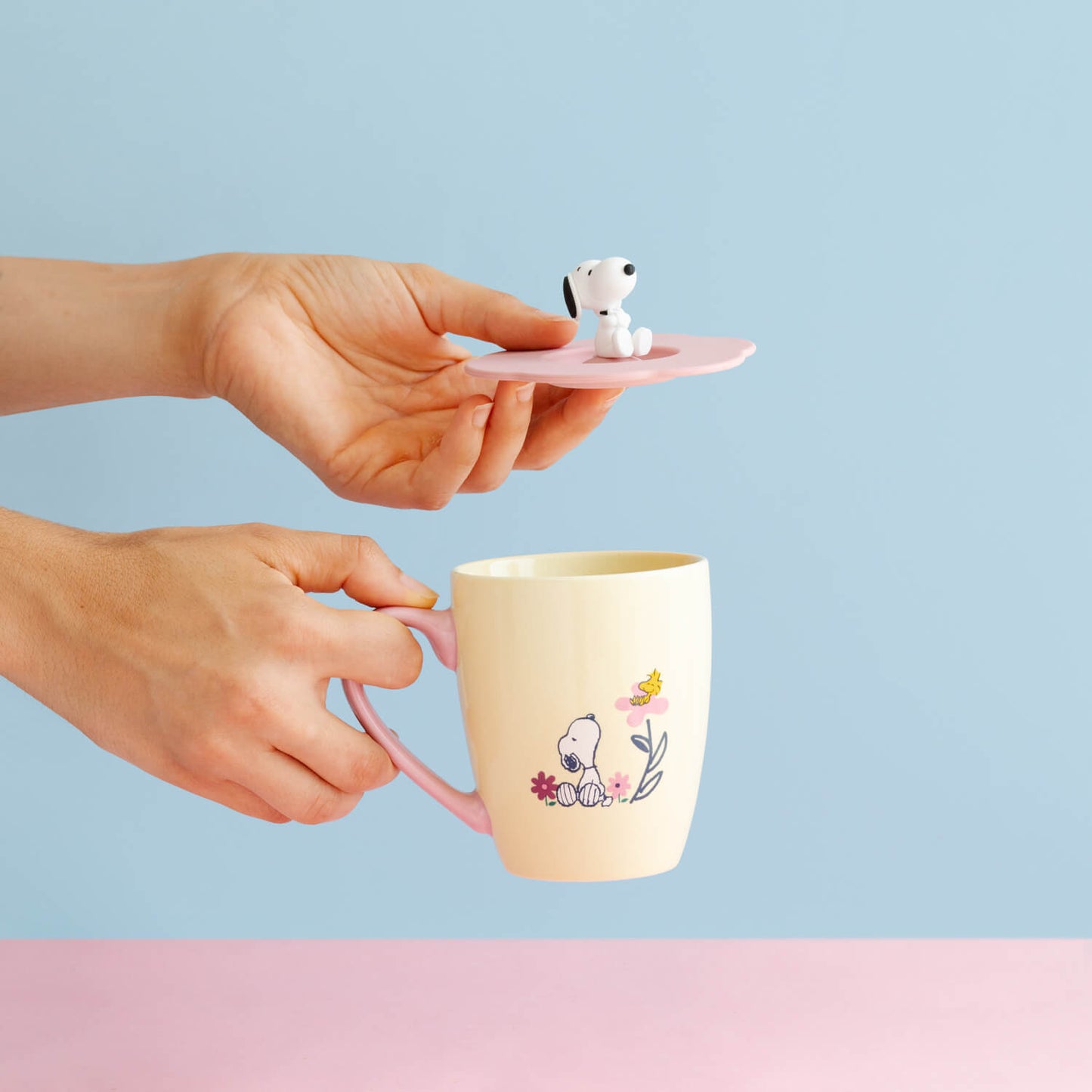 Taza Snoopy Con Tapa